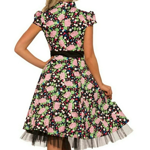 NWT Hearts and Roses Retro Dress - Picture 2 of 6